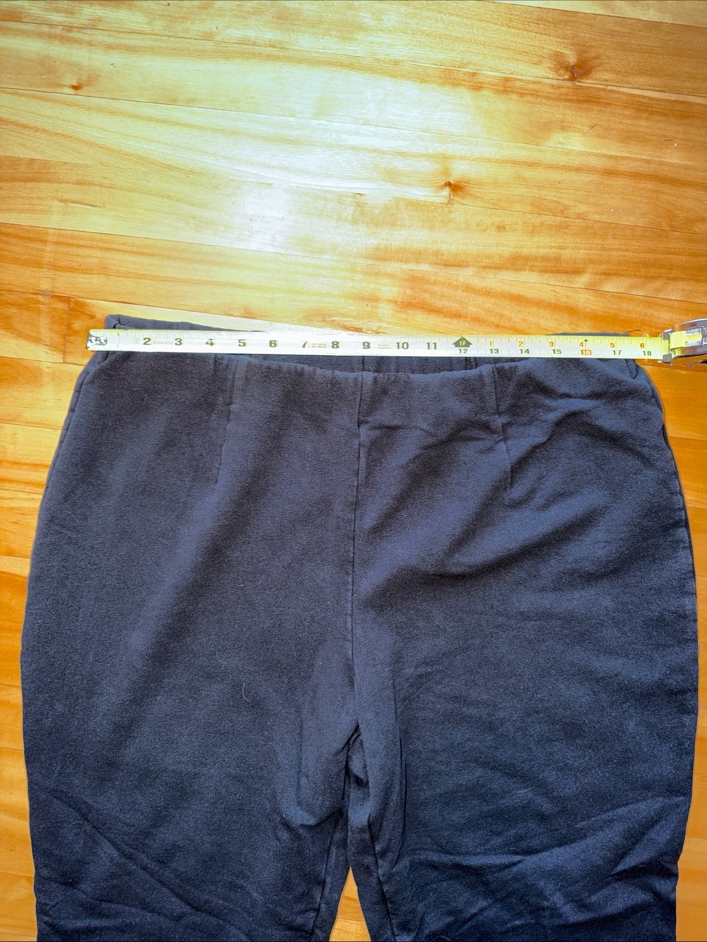 L.L.Bean Perfect Fit Fleece Backed Slim Leg Pants Womens XL Regular Black - Picture 7 of 10